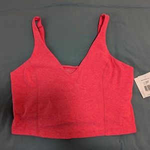 NWT! Beyond Yoga Spacedye Always On Cropped Tank Bright Persimmon Heather XL